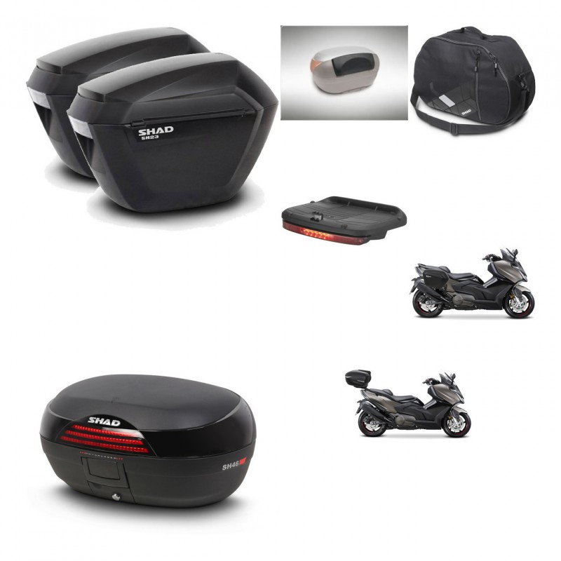 SHAD Baul SH46 + soporte montaje maletas sh23 accesorios 45 L KIT-480929