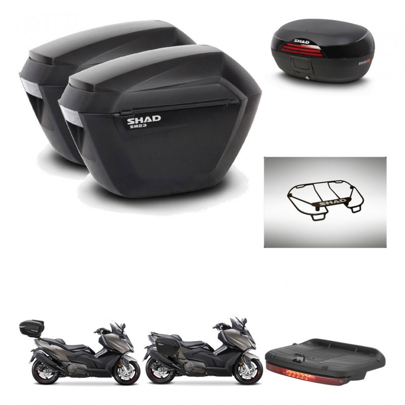 SHAD SH46 trunk + mounting bracket sh23 suitcases accessories 45 L KIT-480941