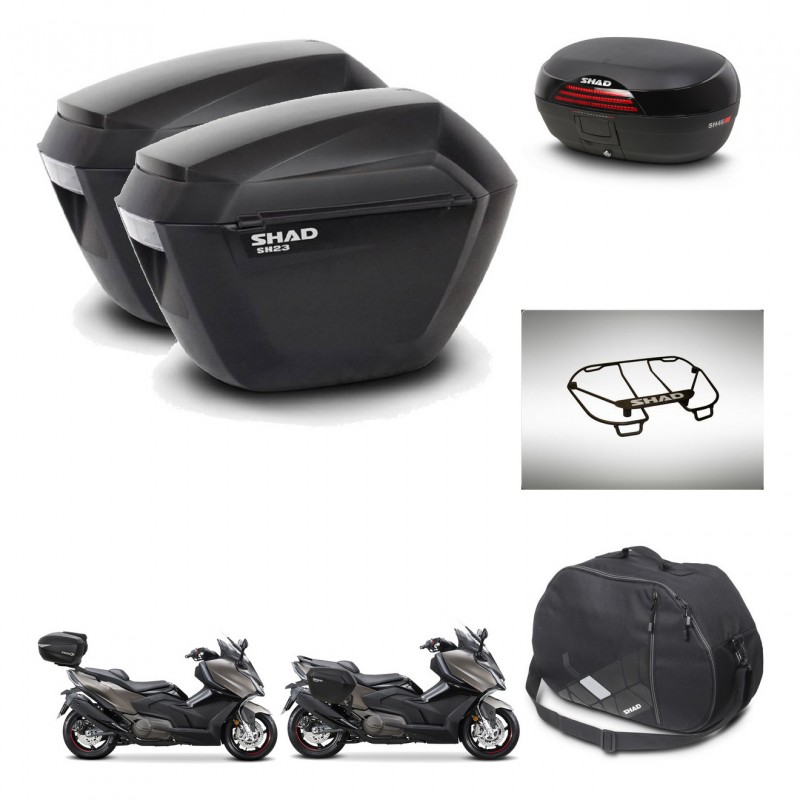 SHAD SH46 trunk + mounting bracket sh23 suitcases accessories 45 L KIT-480947