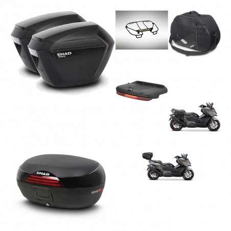 SHAD Baul SH46 + soporte montaje maletas sh23 accesorios 45 L KIT-480953