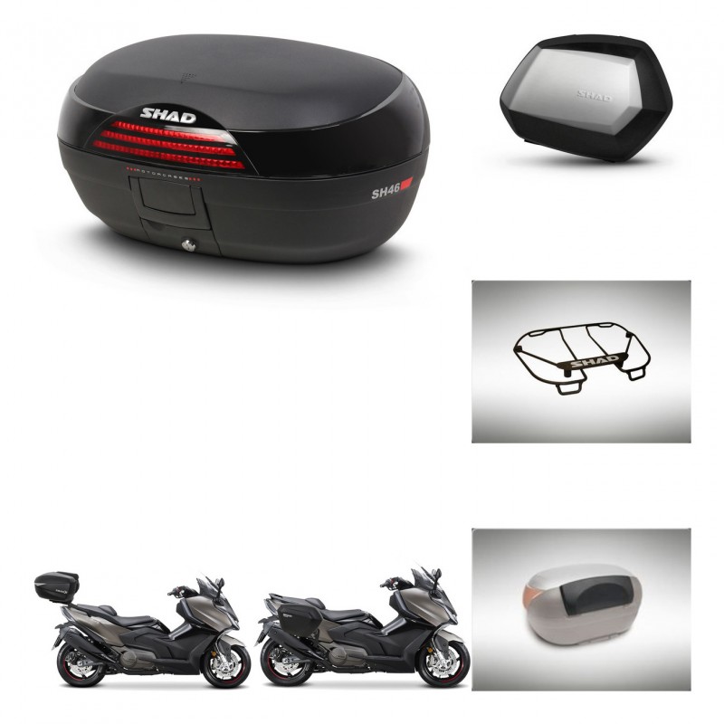 SHAD SH35 PREMIUM suitcases + mounting bracket SH46 trunk accessories 45 L KIT-480960
