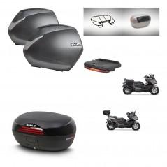 SHAD SH46 trunk + mounting bracket SH36 suitcases accessories 45 L KIT-480963