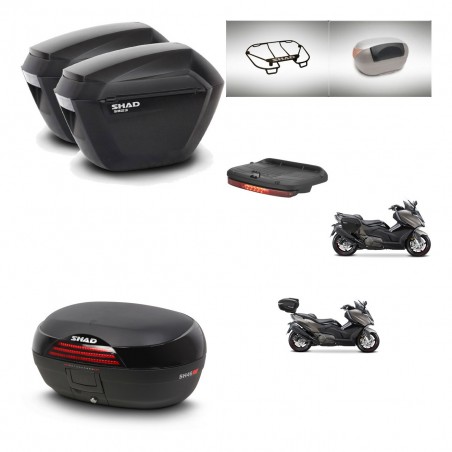 SHAD Baul SH46 + soporte montaje maletas sh23 accesorios 45 L KIT-480965