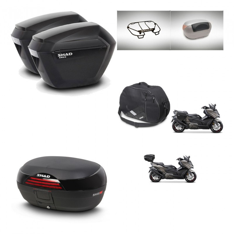 SHAD Baul SH46 + soporte montaje maletas sh23 accesorios 45 L KIT-480971