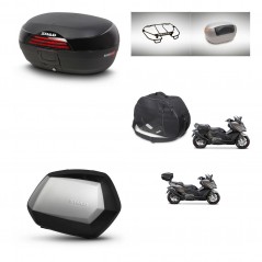 SHAD SH35 PREMIUM suitcases + mounting bracket SH46 trunk accessories 45 L KIT-480972