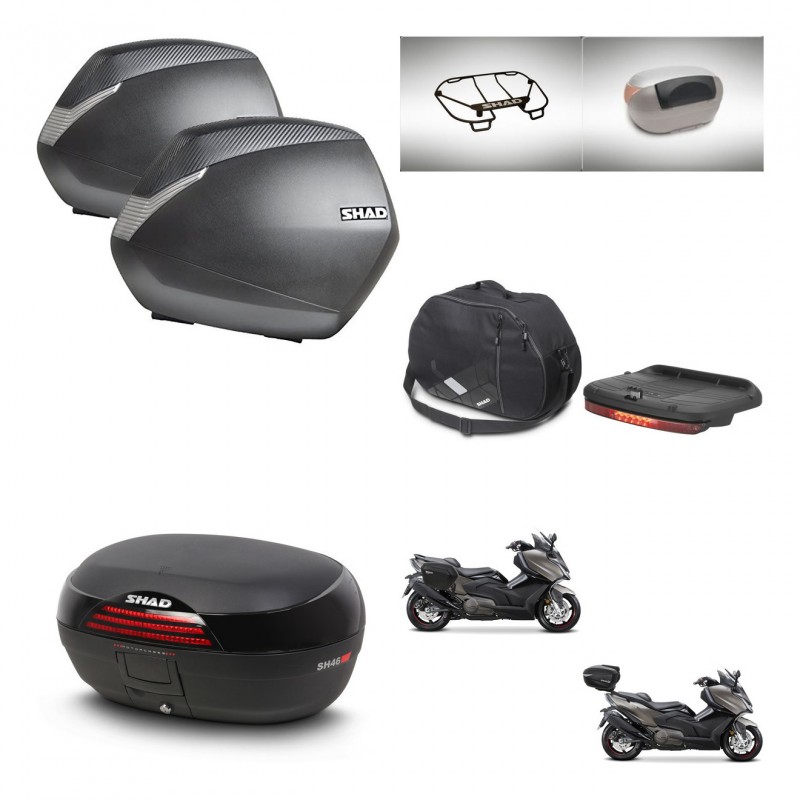 SHAD Baul SH46 + soporte montaje maletas SH36 accesorios 45 L KIT-480975