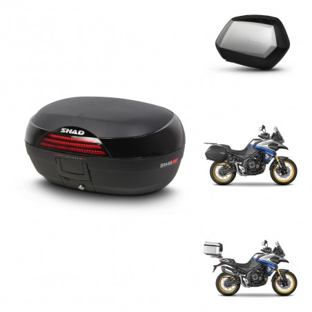 SHAD Maletas SH35 PREMIUM + soporte montaje baul SH46 45 L KIT-480984