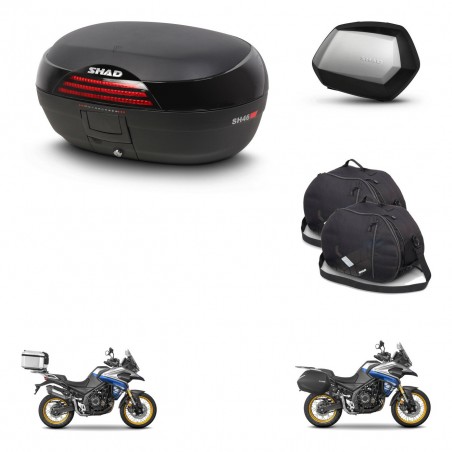 SHAD SH35 PREMIUM suitcases + mounting bracket SH46 trunk accessories 45 L KIT-480985