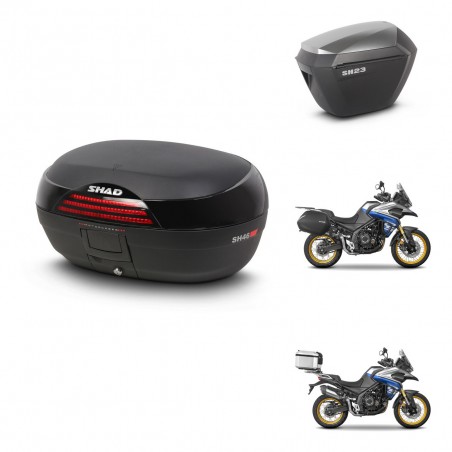 SHAD Maletas sh23 alu + soporte montaje baul SH46 45 L KIT-480986