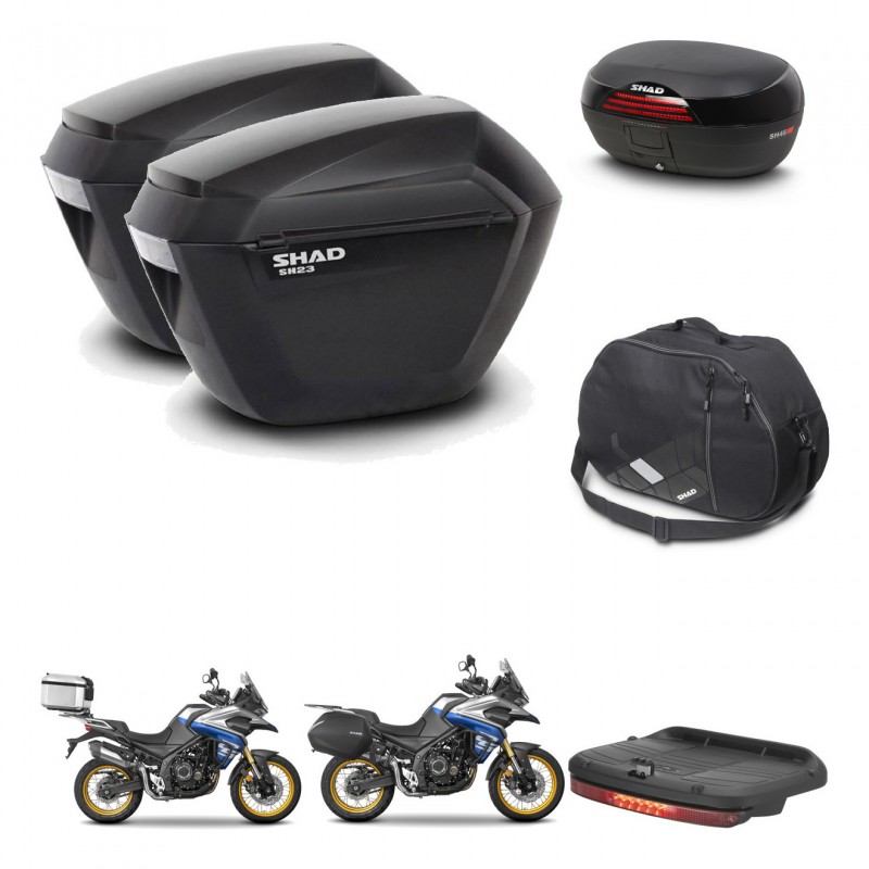 SHAD SH46 trunk + mounting bracket sh23 suitcases accessories 45 L KIT-481001