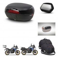 SHAD Maletas SH35 PREMIUM + soporte montaje baul SH46 accesorios 45 L KIT-481009