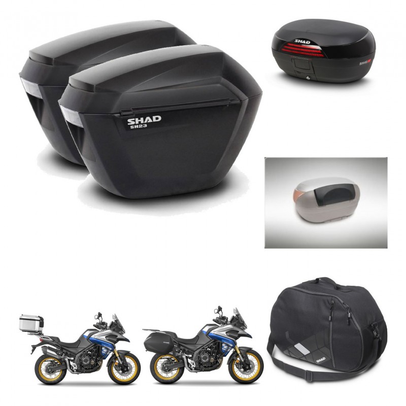 SHAD Baul SH46 + soporte montaje maletas sh23 accesorios 45 L KIT-481019
