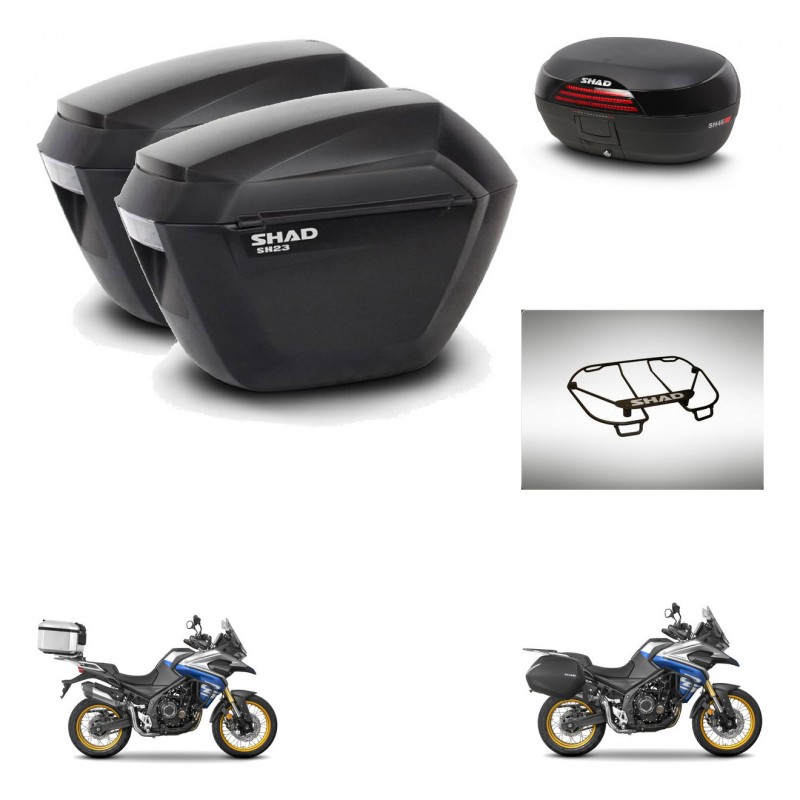 SHAD Baul SH46 + soporte montaje maletas sh23 accesorios 45 L KIT-481031