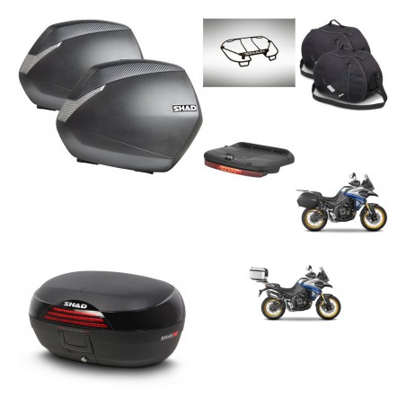 SHAD Baul SH46 + soporte montaje maletas SH36 accesorios 45 L KIT-481036