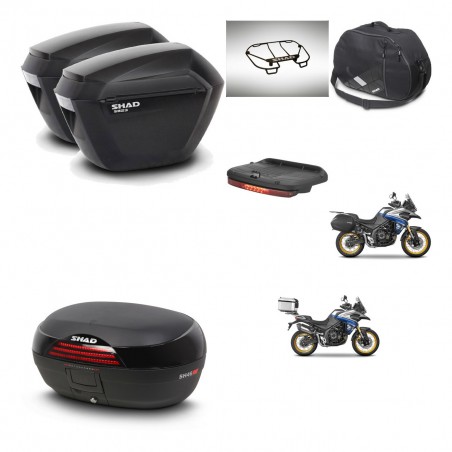 SHAD Baul SH46 + soporte montaje maletas sh23 accesorios 45 L KIT-481049