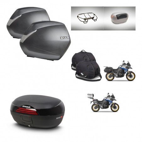 SHAD SH46 trunk + mounting bracket SH36 suitcases accessories 45 L KIT-481054