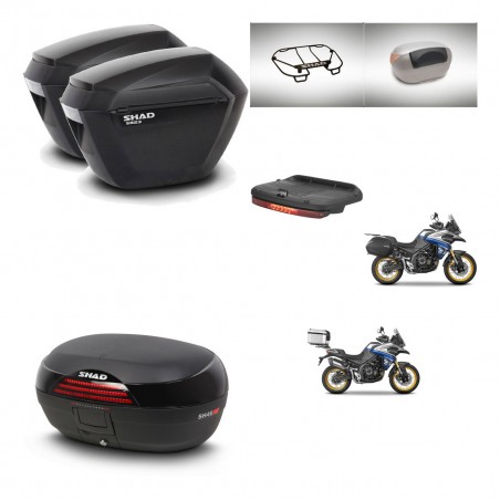 SHAD Baul SH46 + soporte montaje maletas sh23 accesorios 45 L KIT-481061