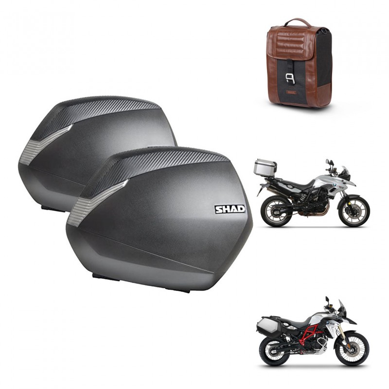 SHAD Suitcase trunk + mounting support SH36 suitcases SR38 CAFE RACER STYLE 1U KIT-481083