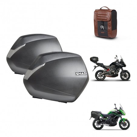 SHAD Suitcase trunk + mounting support SH36 suitcases SR38 CAFE RACER STYLE 1U KIT-481101