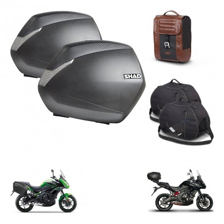 SHAD Suitcase trunk + mounting bracket SH36 suitcases accessories SR38 CAFE RACER STYLE 1U KIT-481102