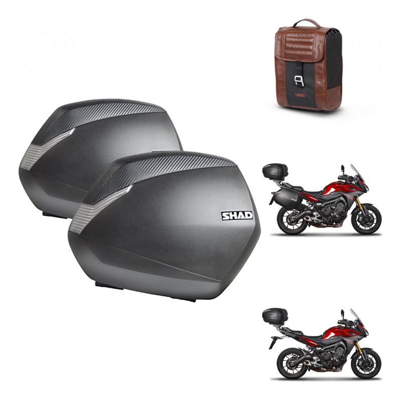 SHAD Suitcase trunk + mounting support SH36 suitcases SR38 CAFE RACER STYLE 1U KIT-481107