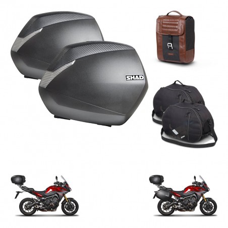 SHAD Suitcase trunk + mounting bracket SH36 suitcases accessories SR38 CAFE RACER STYLE 1U KIT-481108