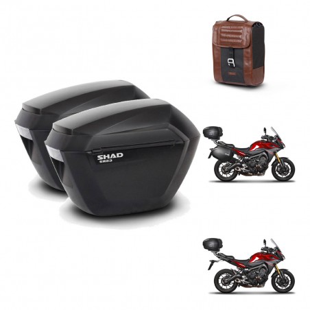 SHAD Baul maleta + soporte montaje maletas sh23 SR38 CAFE RACER STYLE 1U KIT-481109