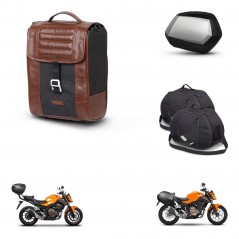 SHAD Maletas SH35 PREMIUM + soporte montaje Baul maleta accesorios SR38 CAFE RACER STYLE 1U KIT-481123