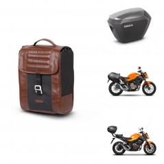 SHAD Maletas sh23 alu + soporte montaje Baul maleta SR38 CAFE RACER STYLE 1U KIT-481124
