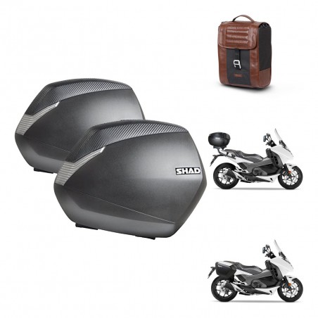 SHAD Suitcase trunk + mounting support SH36 suitcases SR38 CAFE RACER STYLE 1U KIT-481125