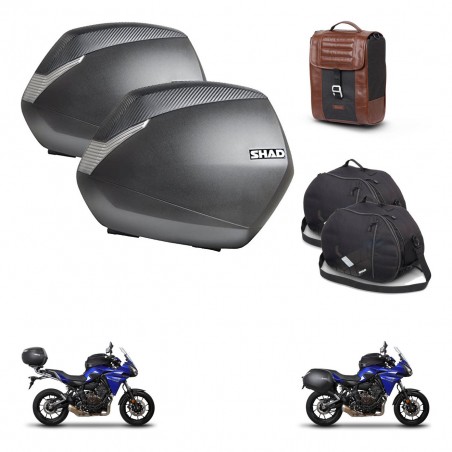 SHAD Suitcase trunk + mounting bracket SH36 suitcases accessories SR38 CAFE RACER STYLE 1U KIT-481132