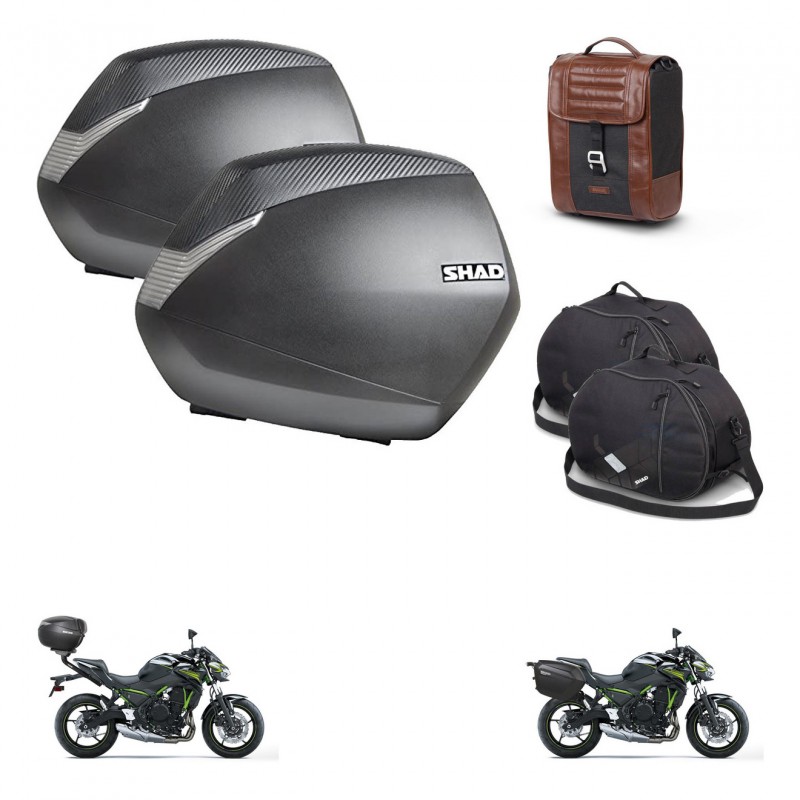 SHAD Suitcase trunk + mounting bracket SH36 suitcases accessories SR38 CAFE RACER STYLE 1U KIT-481138