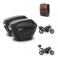 SHAD Trunk suitcase + mounting support suitcases sh23 SR38 CAFE RACER STYLE 1U KIT-481139
