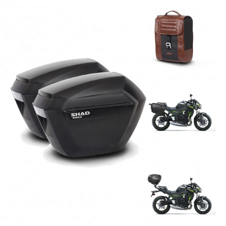 SHAD Baul maleta + soporte montaje maletas sh23 SR38 CAFE RACER STYLE 1U KIT-481139