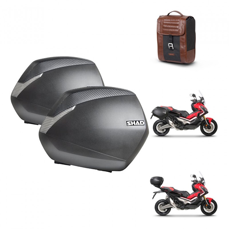 SHAD Suitcase trunk + mounting support SH36 suitcases SR38 CAFE RACER STYLE 1U KIT-481143