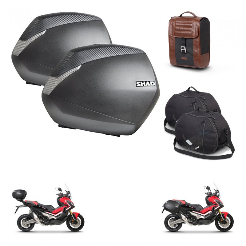 SHAD Baul maleta + soporte montaje maletas SH36 accesorios SR38 CAFE RACER STYLE 1U KIT-481144
