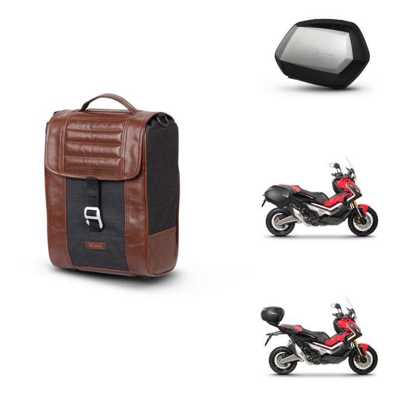 SHAD SH35 PREMIUM suitcases + mounting bracket suitcase trunk SR38 CAFE RACER STYLE 1U KIT-481146