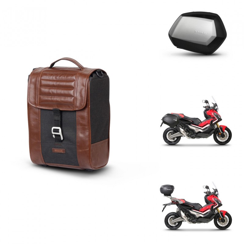 SHAD SH35 PREMIUM suitcases + mounting bracket suitcase trunk SR38 CAFE RACER STYLE 1U KIT-481152