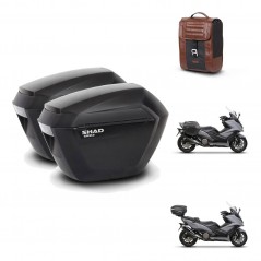 SHAD Trunk suitcase + mounting support suitcases sh23 SR38 CAFE RACER STYLE 1U KIT-481157
