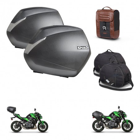 SHAD Suitcase trunk + mounting bracket SH36 suitcases accessories SR38 CAFE RACER STYLE 1U KIT-481162