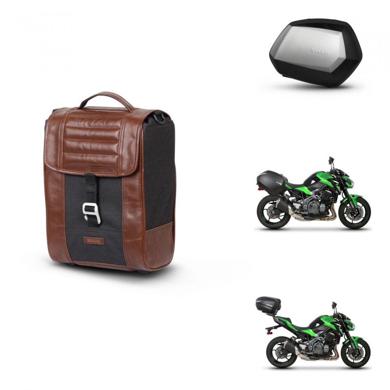 SHAD SH35 PREMIUM suitcases + mounting bracket suitcase trunk SR38 CAFE RACER STYLE 1U KIT-481164