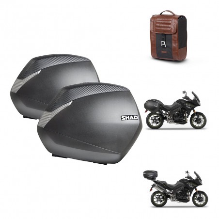 SHAD Suitcase trunk + mounting support SH36 suitcases SR38 CAFE RACER STYLE 1U KIT-481167