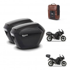 SHAD Trunk suitcase + mounting support suitcases sh23 SR38 CAFE RACER STYLE 1U KIT-481169