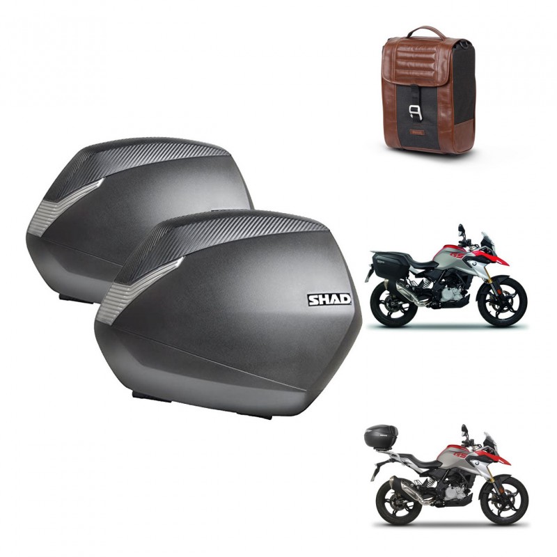 SHAD Suitcase trunk + mounting support SH36 suitcases SR38 CAFE RACER STYLE 1U KIT-481185