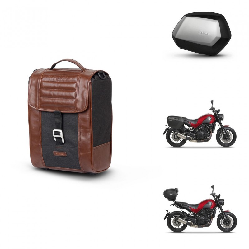 SHAD SH35 PREMIUM suitcases + mounting bracket suitcase trunk SR38 CAFE RACER STYLE 1U KIT-481194