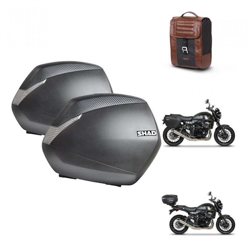 SHAD Suitcase trunk + mounting support SH36 suitcases SR38 CAFE RACER STYLE 1U KIT-481203