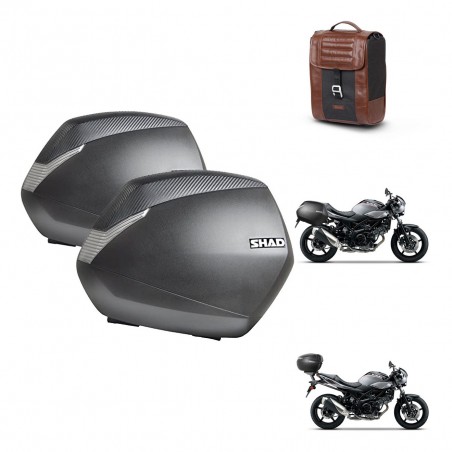 SHAD Baul maleta + soporte montaje maletas SH36 SR38 CAFE RACER STYLE 1U KIT-481209
