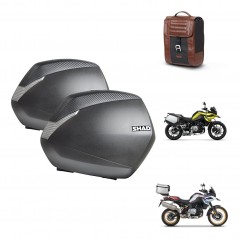 SHAD Baul maleta + soporte montaje maletas SH36 SR38 CAFE RACER STYLE 1U KIT-481215