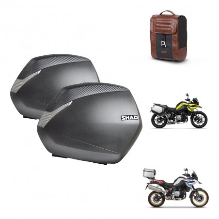 SHAD Suitcase trunk + mounting support SH36 suitcases SR38 CAFE RACER STYLE 1U KIT-481215