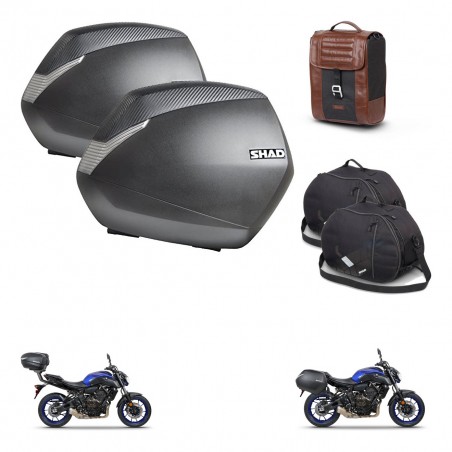 SHAD Baul maleta + soporte montaje maletas SH36 accesorios SR38 CAFE RACER STYLE 1U KIT-481222